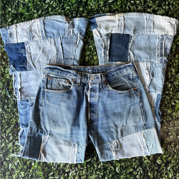 Vintage 501 Patchwork Denim - Picture 3 of 8